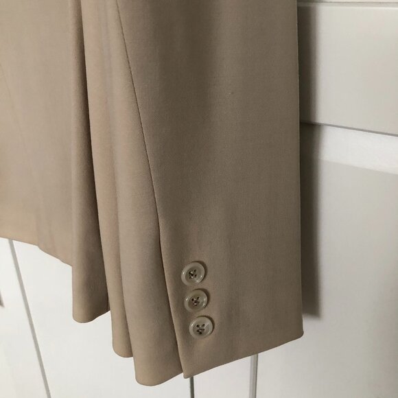NWT*TAHARI BEIGE/SAND*FITTED*LINED JACKET BLAZER*Sz 6*$398*NEW - Picture 10 of 11